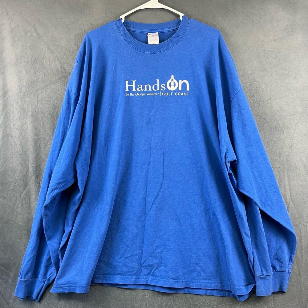 Vintage Long Sleeve Mens 3XL Hands On Gulf Coast Volunteer Relief Shirt Disaster